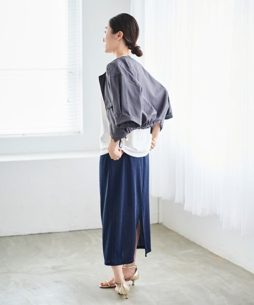 le.coeur blanc / ルクールブラン ブルゾン | 《手洗い可能》リネンライクライトブルゾン | 詳細14