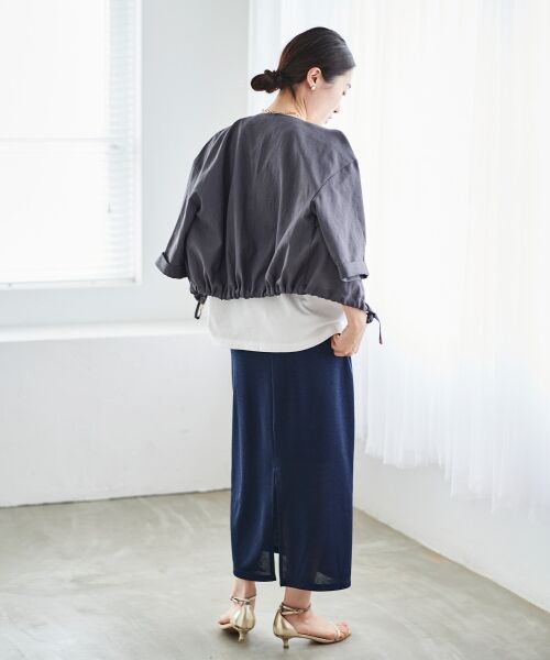 le.coeur blanc / ルクールブラン ブルゾン | 《手洗い可能》リネンライクライトブルゾン | 詳細16