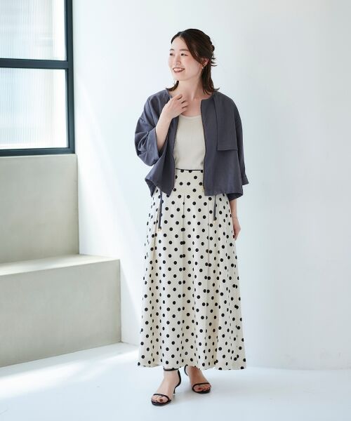 le.coeur blanc / ルクールブラン ブルゾン | 《手洗い可能》リネンライクライトブルゾン | 詳細18