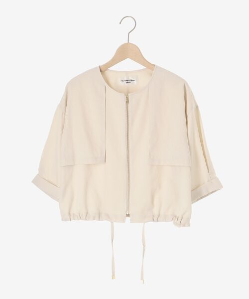 le.coeur blanc / ルクールブラン ブルゾン | 《手洗い可能》リネンライクライトブルゾン | 詳細22