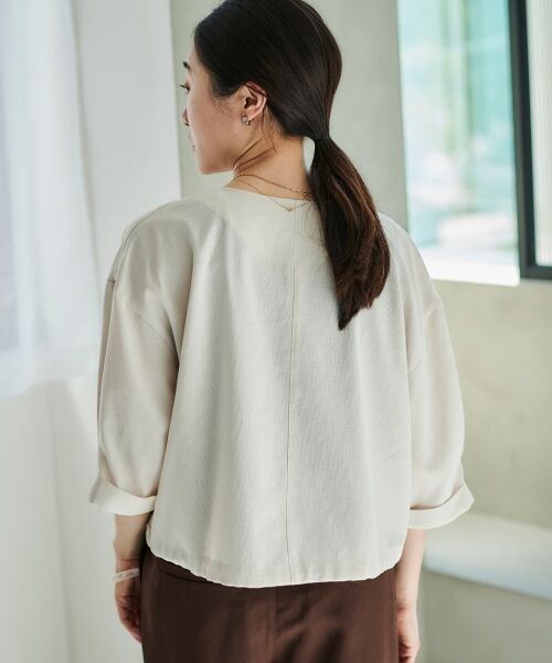 le.coeur blanc / ルクールブラン ブルゾン | 《手洗い可能》リネンライクライトブルゾン | 詳細26