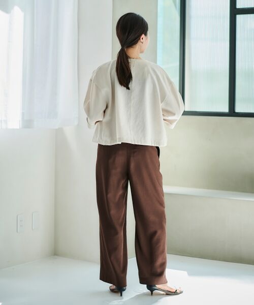 le.coeur blanc / ルクールブラン ブルゾン | 《手洗い可能》リネンライクライトブルゾン | 詳細29