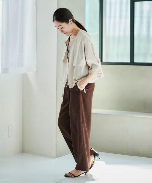 le.coeur blanc / ルクールブラン ブルゾン | 《手洗い可能》リネンライクライトブルゾン | 詳細30