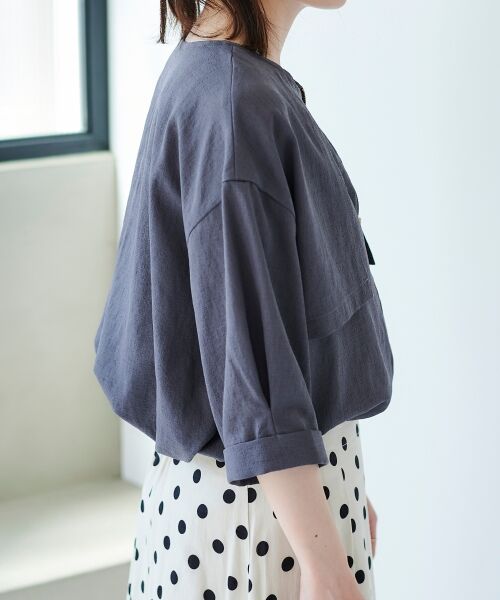 le.coeur blanc / ルクールブラン ブルゾン | 《手洗い可能》リネンライクライトブルゾン | 詳細5