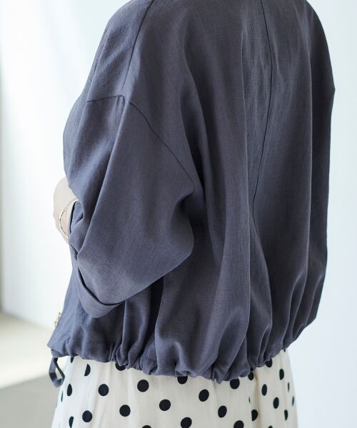 le.coeur blanc / ルクールブラン ブルゾン | 《手洗い可能》リネンライクライトブルゾン | 詳細6