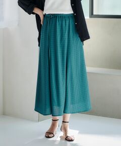 le.coeur blanc / ルクールブラン ロング・マキシ丈スカート | シアーギンガムマーメイドスカート