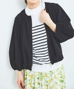 le.coeur blanc / ルクールブラン ブルゾン | 《手洗い可能》カラミタンブラーランタンスリーブブルゾン