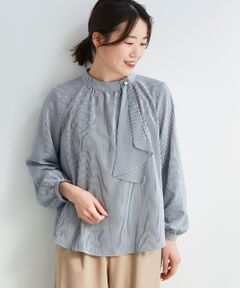 le.coeur blanc / ルクールブラン シャツ・ブラウス | ジョーゼットサイドスカーフタイブラウス