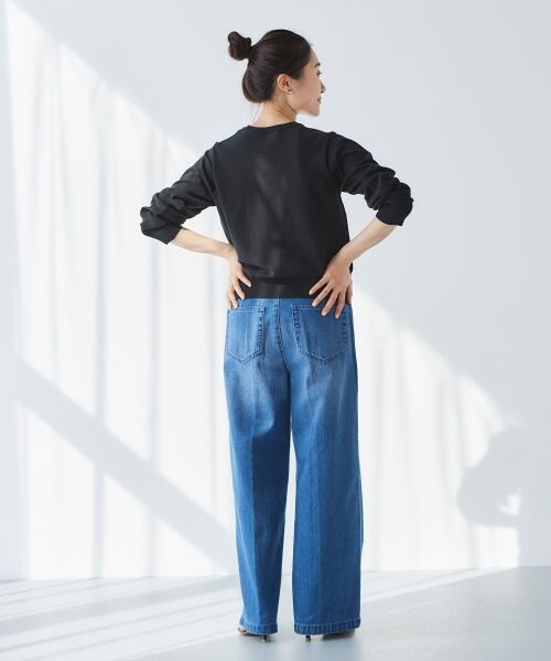 le.coeur blanc / ルクールブラン デニムパンツ | タックワイドデニムパンツ | 詳細13