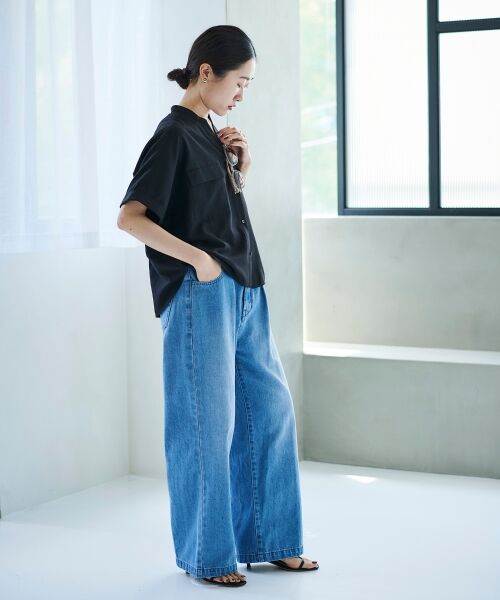 le.coeur blanc / ルクールブラン デニムパンツ | タックワイドデニムパンツ | 詳細22