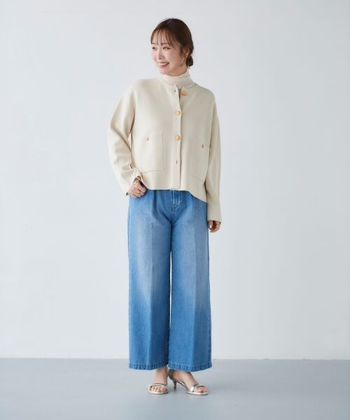 le.coeur blanc / ルクールブラン デニムパンツ | タックワイドデニムパンツ | 詳細27