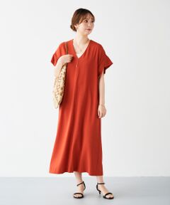 le.coeur blanc / ルクールブラン ロング・マキシ丈ワンピース | 《WEB限定アイテム》デザインスリーブVネックワンピース