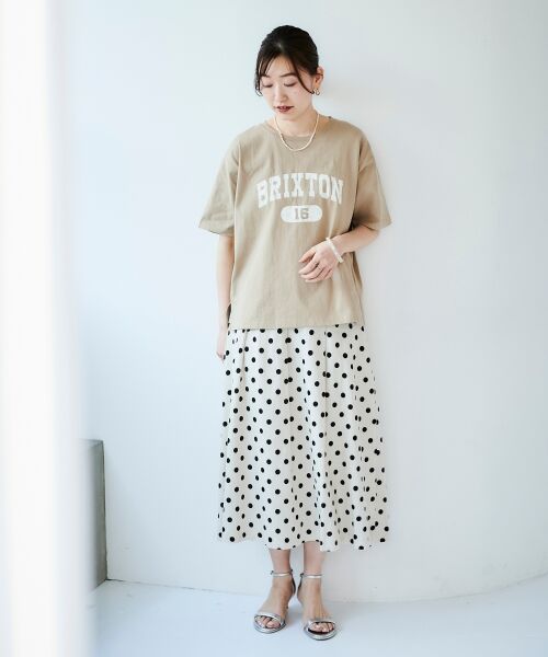 《手洗い可能》BRIXTONロゴTシャツ