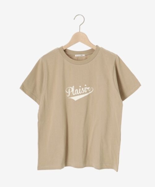 le.coeur blanc / ルクールブラン Tシャツ | 《手洗い可能》Plaisir発泡プリントロゴTシャツ | 詳細1