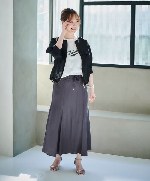 le.coeur blanc / ルクールブラン Tシャツ | 《手洗い可能》Plaisir発泡プリントロゴTシャツ | 詳細10