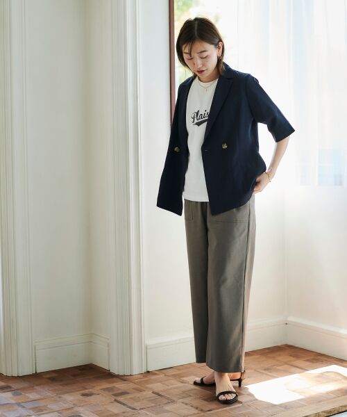 le.coeur blanc / ルクールブラン Tシャツ | 《手洗い可能》Plaisir発泡プリントロゴTシャツ | 詳細16