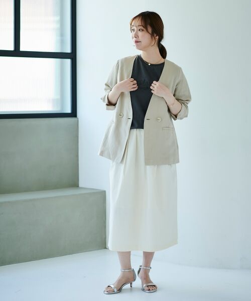 le.coeur blanc / ルクールブラン Tシャツ | 《手洗い可能》Plaisir発泡プリントロゴTシャツ | 詳細18