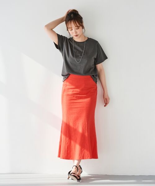 le.coeur blanc / ルクールブラン Tシャツ | 《手洗い可能》Plaisir発泡プリントロゴTシャツ | 詳細20