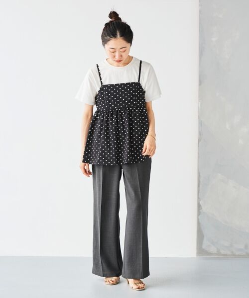 le.coeur blanc / ルクールブラン Tシャツ | 《手洗い可能》Plaisir発泡プリントロゴTシャツ | 詳細28