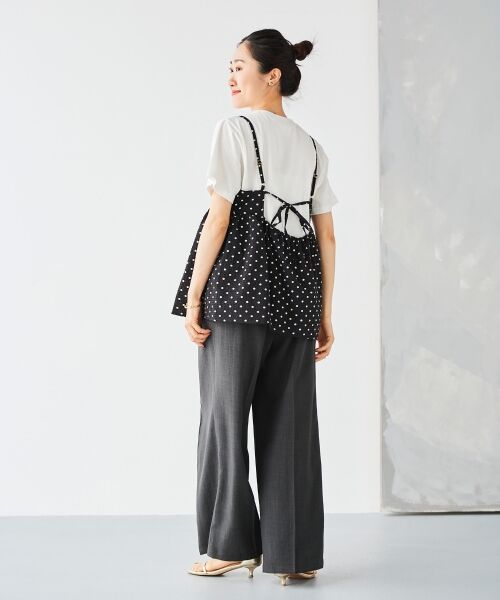 le.coeur blanc / ルクールブラン Tシャツ | 《手洗い可能》Plaisir発泡プリントロゴTシャツ | 詳細30