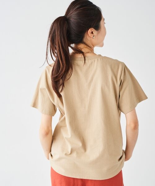 le.coeur blanc / ルクールブラン Tシャツ | 《手洗い可能》Plaisir発泡プリントロゴTシャツ | 詳細5