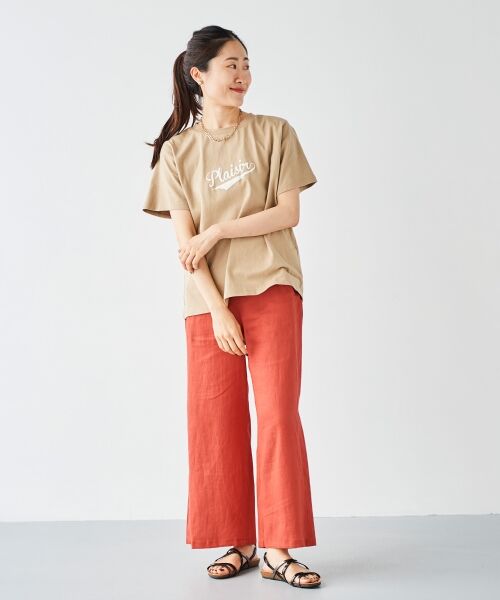 le.coeur blanc / ルクールブラン Tシャツ | 《手洗い可能》Plaisir発泡プリントロゴTシャツ | 詳細7