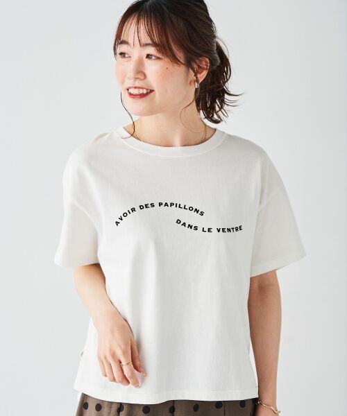 le.coeur blanc / ルクールブラン Tシャツ | ウエーブフロッキーロゴTシャツ | 詳細15