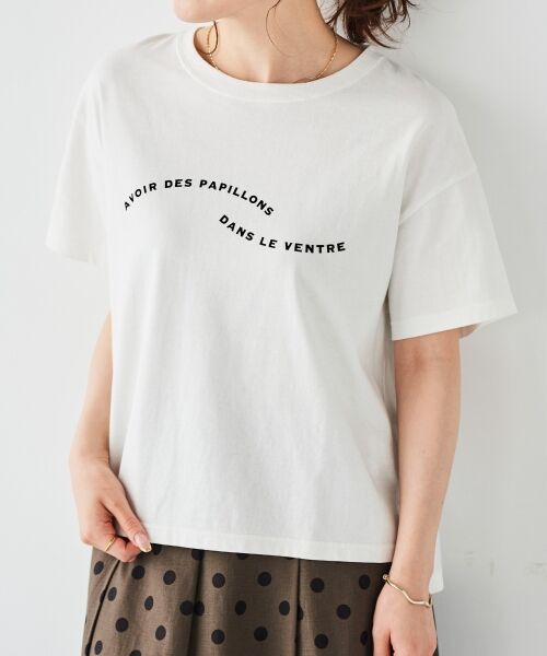 le.coeur blanc / ルクールブラン Tシャツ | ウエーブフロッキーロゴTシャツ | 詳細16