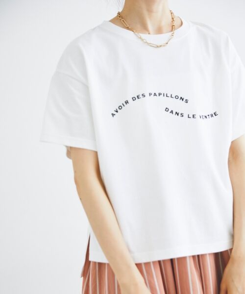 le.coeur blanc / ルクールブラン Tシャツ | ウエーブフロッキーロゴTシャツ | 詳細25