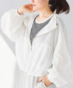 le.coeur blanc / ルクールブラン ブルゾン | 《WEB限定アイテム》コットンローンドロストギャザーブルゾン