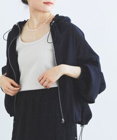 le.coeur blanc / ルクールブラン ブルゾン | 《WEB限定アイテム》コットンローンドロストギャザーブルゾン