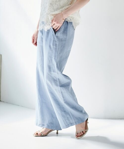 le.coeur blanc / ルクールブラン その他パンツ | 《手洗い可能》麻ワイドクロップドパンツ | 詳細19