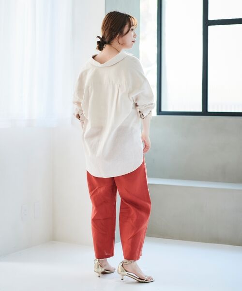 le.coeur blanc / ルクールブラン その他パンツ | 《手洗い可能》麻ワイドクロップドパンツ | 詳細5