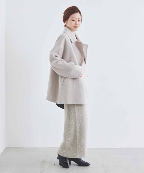 le.coeur blanc / ルクールブラン その他アウター | リバーオープンカラーミドルコート | 詳細12