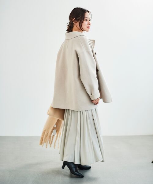 le.coeur blanc / ルクールブラン その他アウター | リバーオープンカラーミドルコート | 詳細17