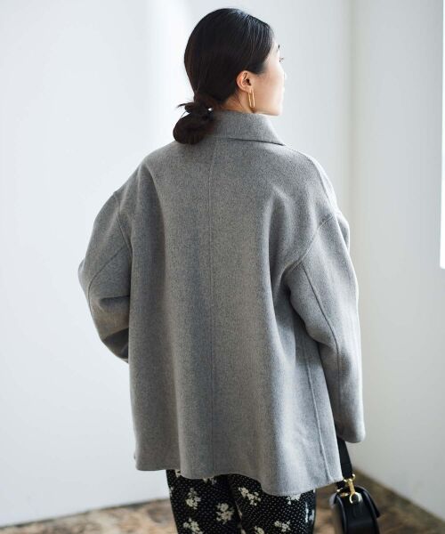 le.coeur blanc / ルクールブラン その他アウター | リバーオープンカラーミドルコート | 詳細22