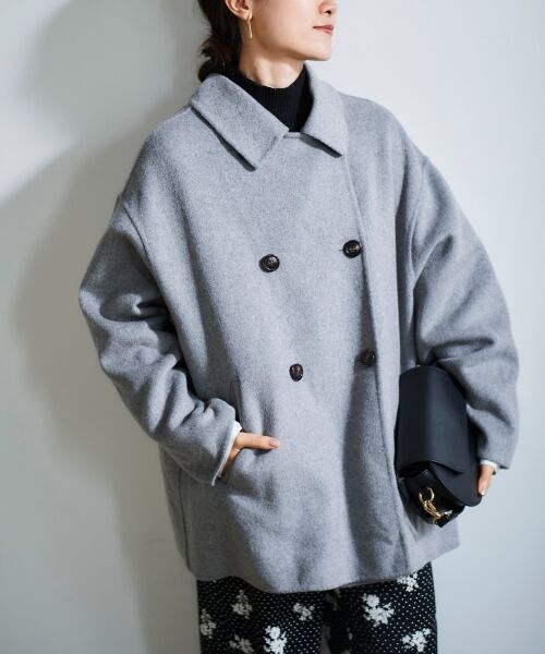 le.coeur blanc / ルクールブラン その他アウター | リバーオープンカラーミドルコート | 詳細25