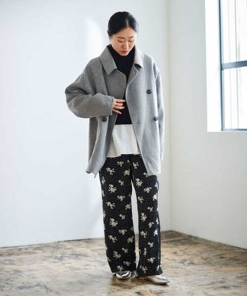 le.coeur blanc / ルクールブラン その他アウター | リバーオープンカラーミドルコート | 詳細28