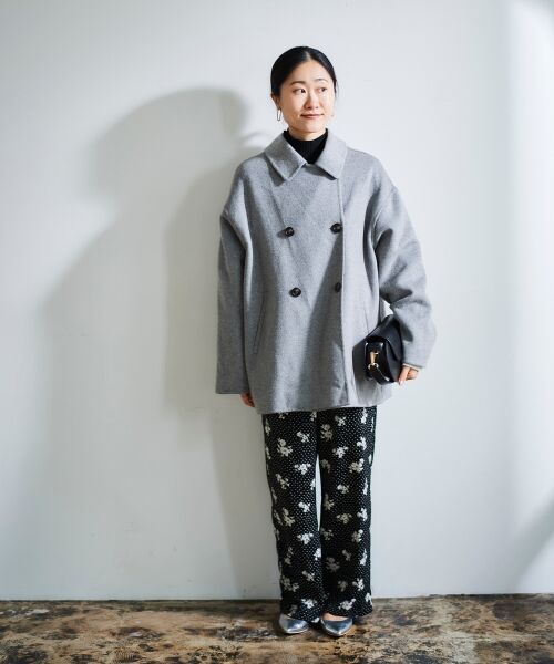 le.coeur blanc / ルクールブラン その他アウター | リバーオープンカラーミドルコート | 詳細30