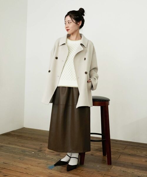 basement online リバーミドルコート　MILKTEA 10/26(日)12:00 55%OFFSALE開始》【MAAYA DESIGN】リバーミドル