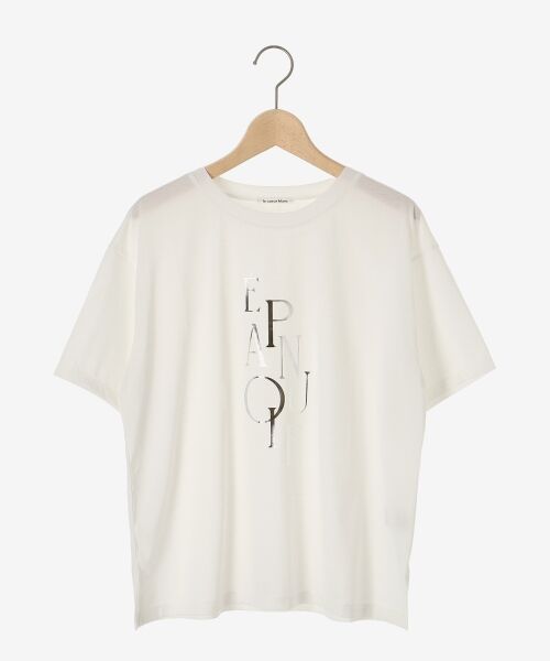 le.coeur blanc / ルクールブラン Tシャツ | 《手洗い可能》EPANOUIEロゴTシャツ | 詳細1