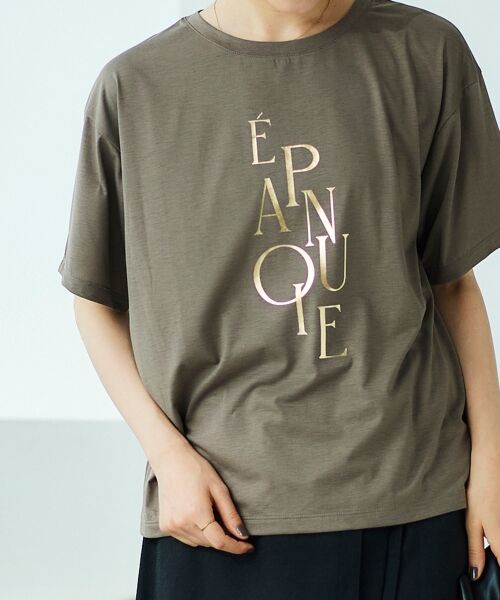 le.coeur blanc / ルクールブラン Tシャツ | 《手洗い可能》EPANOUIEロゴTシャツ | 詳細21