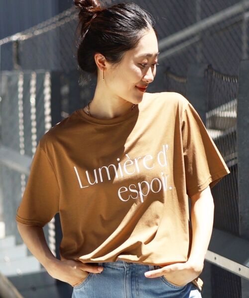 le.coeur blanc / ルクールブラン Tシャツ | 《手洗い可能》Lumiere d' espoir.ロゴTシャツ | 詳細15