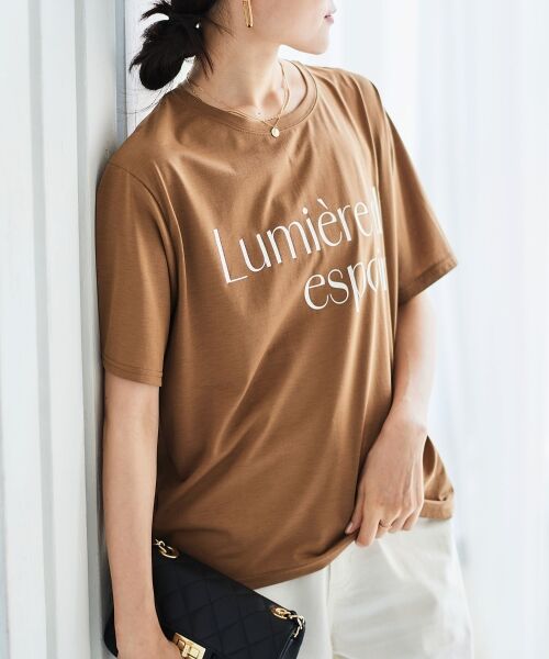 le.coeur blanc / ルクールブラン Tシャツ | 《手洗い可能》Lumiere d' espoir.ロゴTシャツ | 詳細6