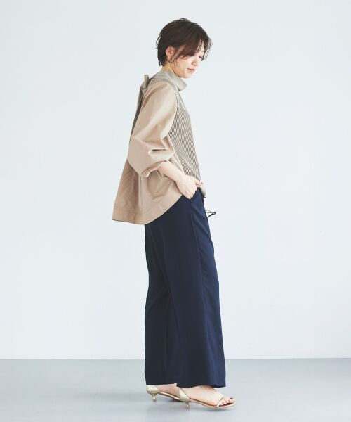 le.coeur blanc / ルクールブラン その他パンツ | カルゼワッシャーベルテットパンツ | 詳細14