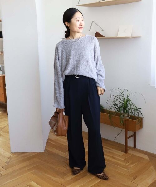 le.coeur blanc / ルクールブラン その他パンツ | カルゼワッシャーベルテットパンツ | 詳細15