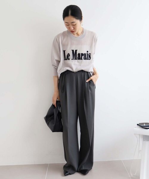 le.coeur blanc / ルクールブラン その他パンツ | カルゼワッシャーベルテットパンツ | 詳細20