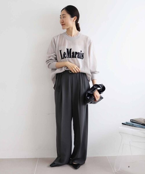 le.coeur blanc / ルクールブラン その他パンツ | カルゼワッシャーベルテットパンツ | 詳細24