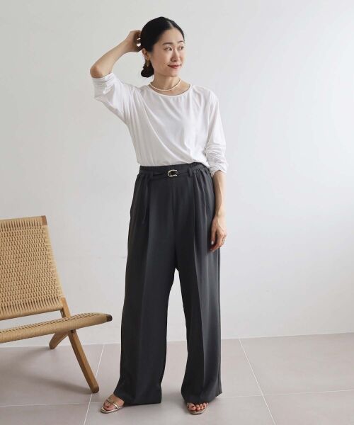 le.coeur blanc / ルクールブラン その他パンツ | カルゼワッシャーベルテットパンツ | 詳細26