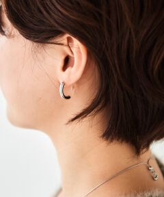 クリア×フープピアス